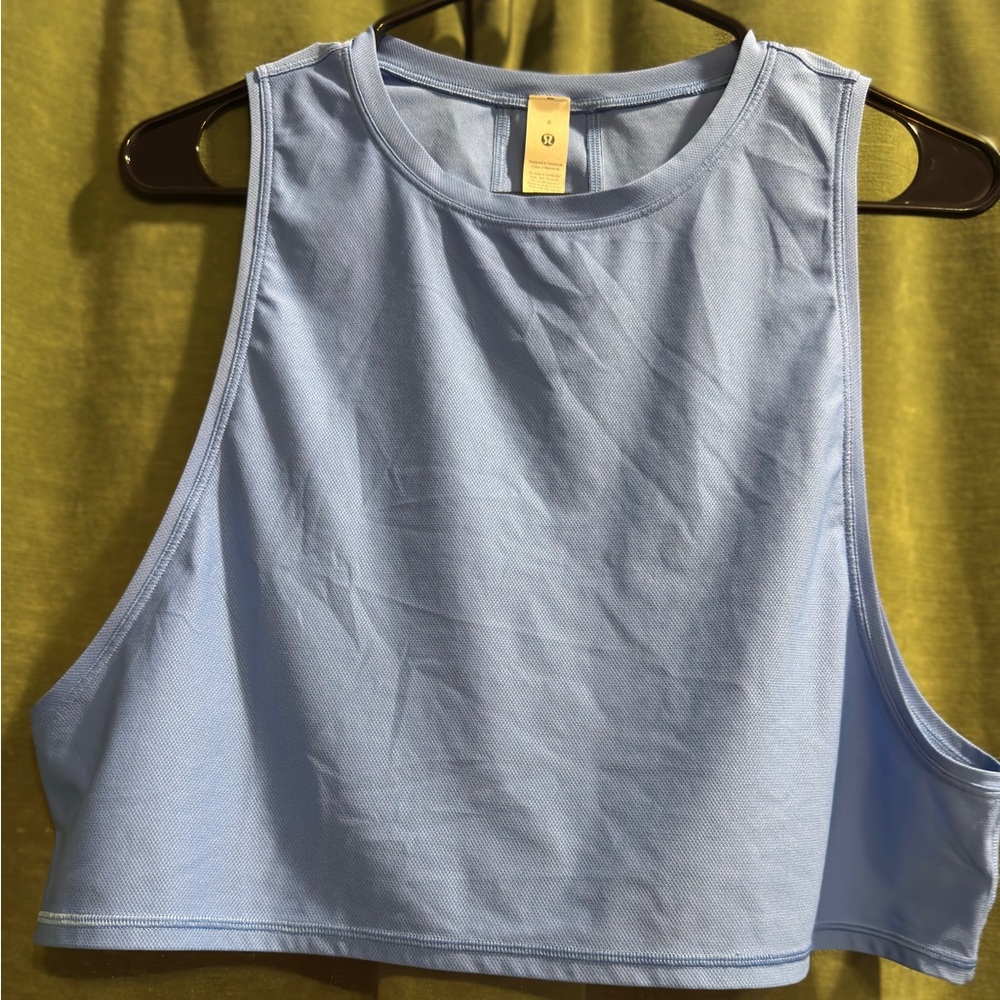 Lululemon Muscle Love Crop Tank *tough in Blue Nile
